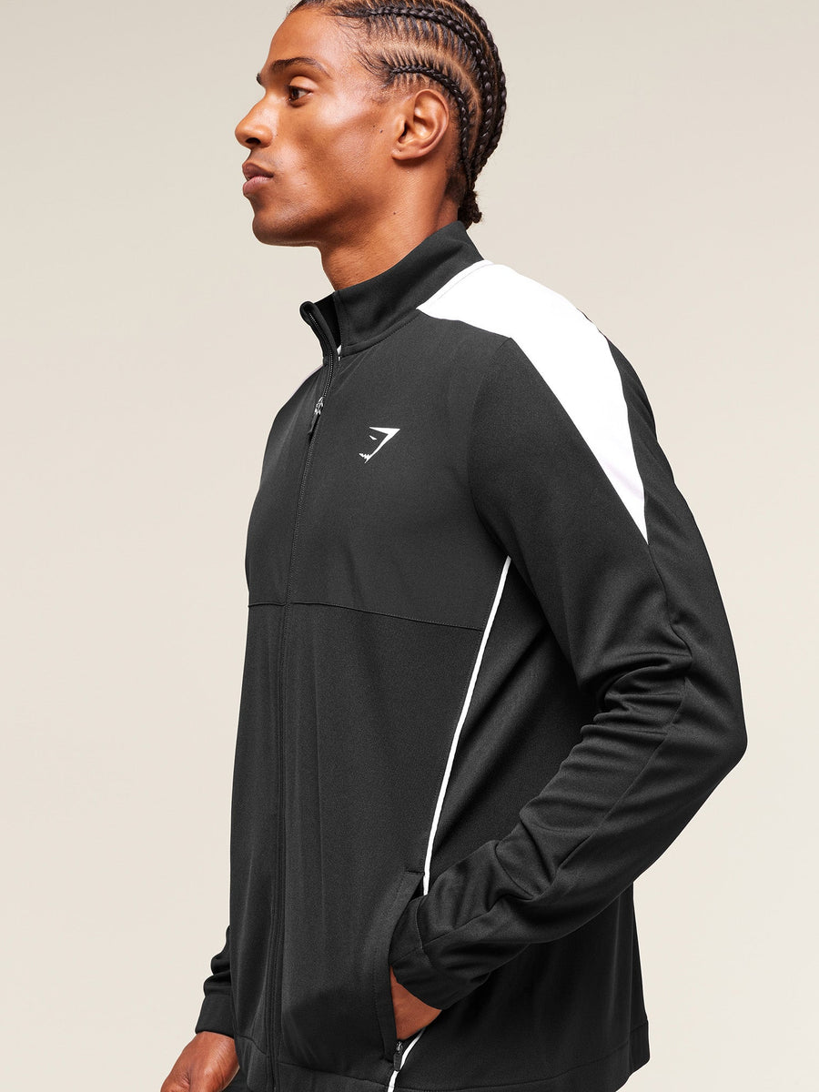 Gymshark Arrival Block Track Jacket — Black — 3