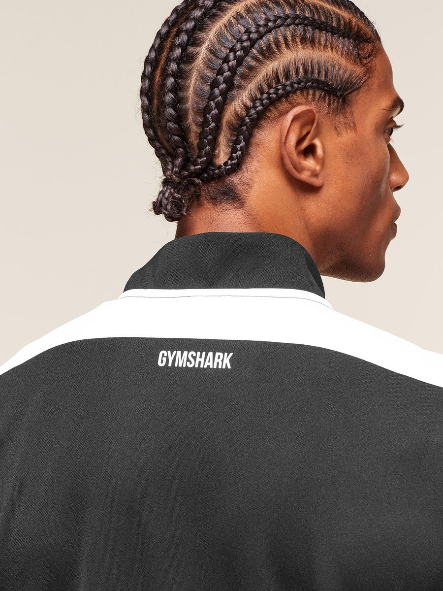Gymshark Arrival Block Track Jacket — Black — 4