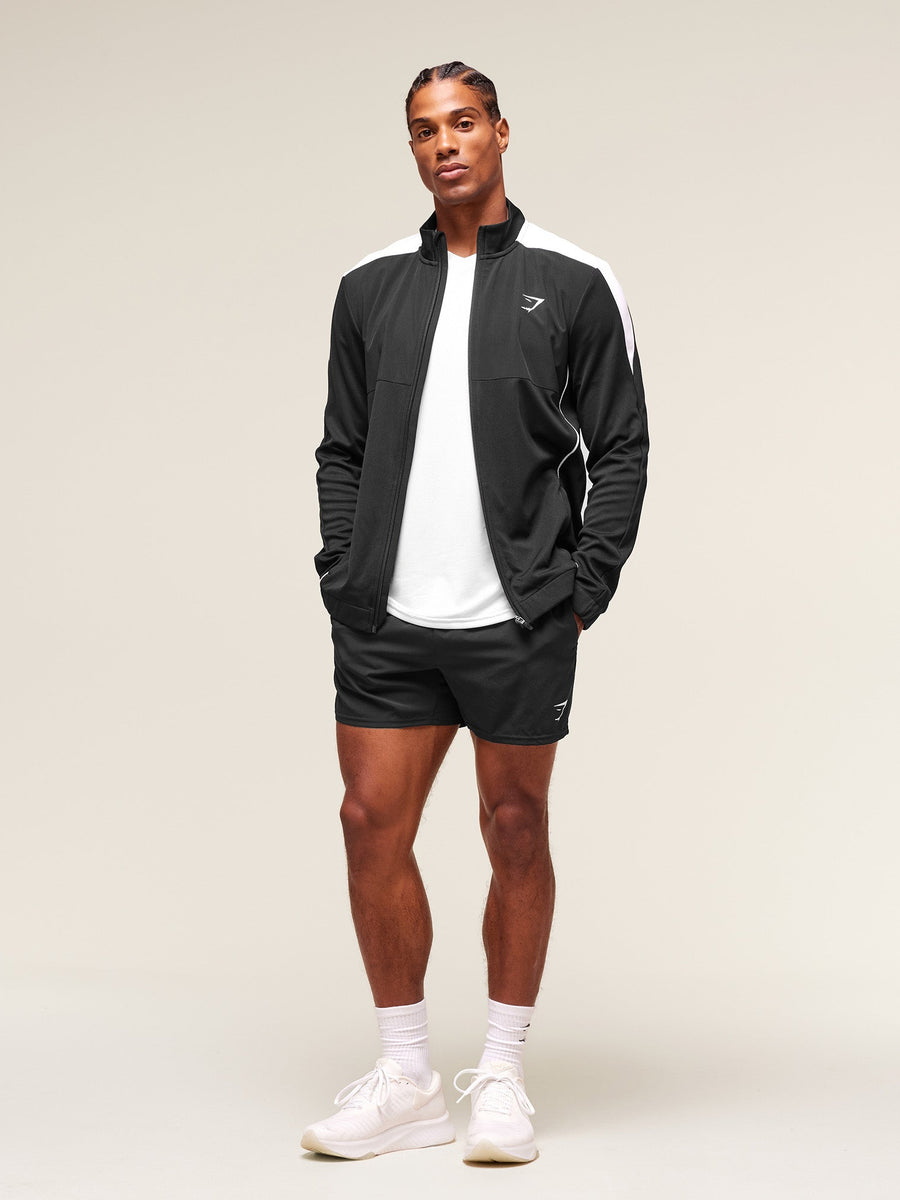 Gymshark Arrival Block Track Jacket — Black — 5