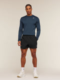 Gymshark Arrival Long Sleeve T-Shirt — Navy — 4