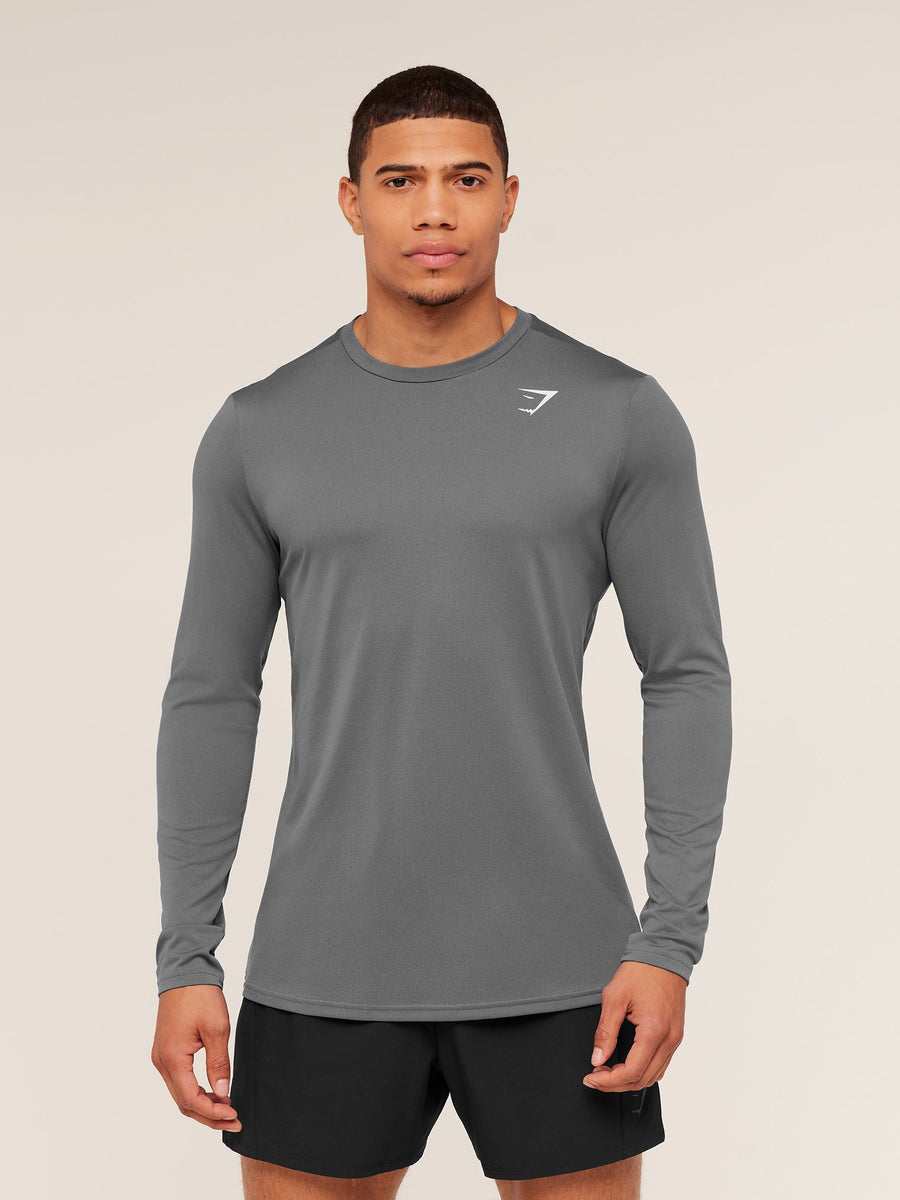 Gymshark Arrival Long Sleeve T-Shirt — Silhouette Grey — 4