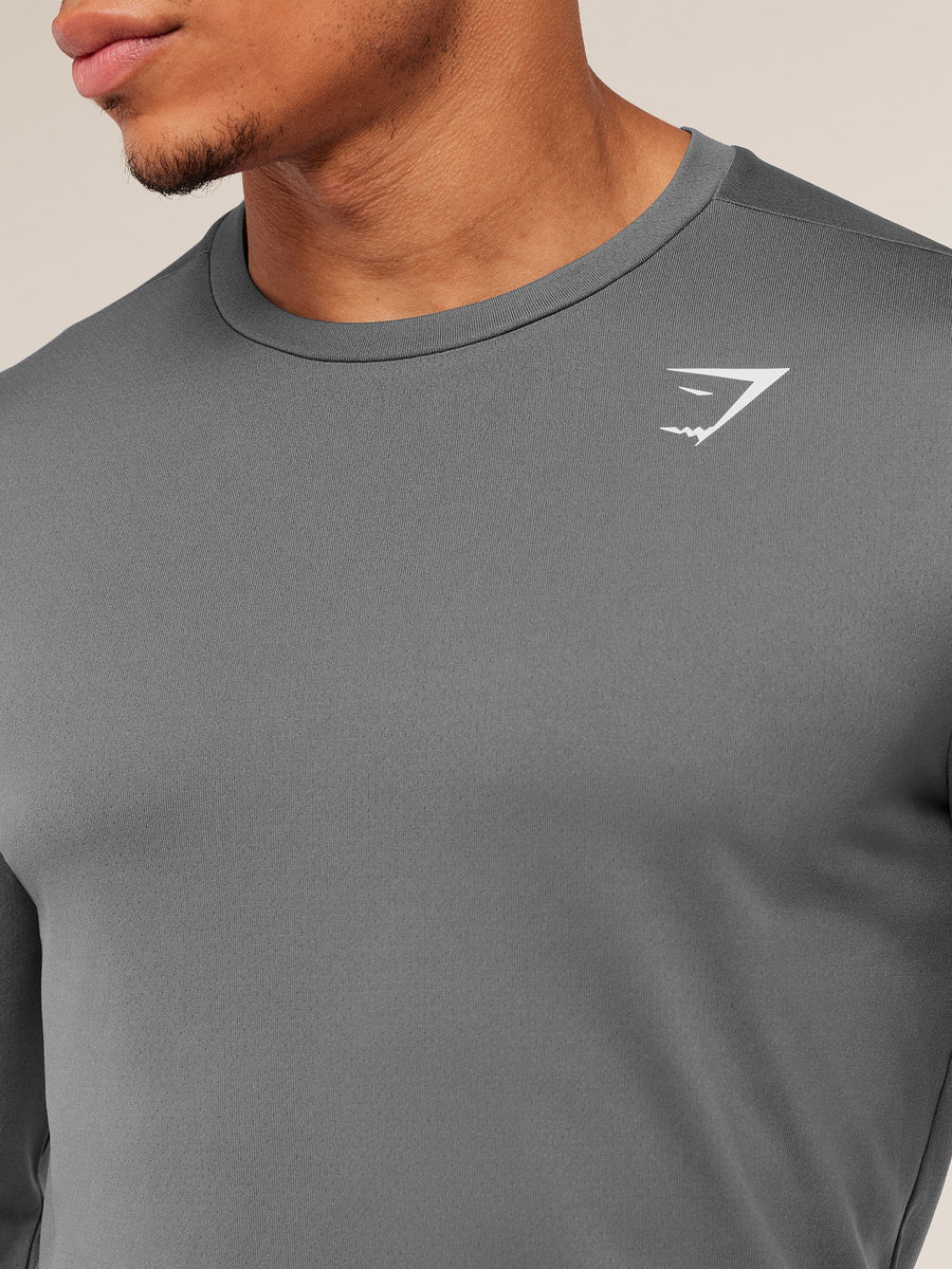 Gymshark Arrival Long Sleeve T-Shirt — Silhouette Grey — 6