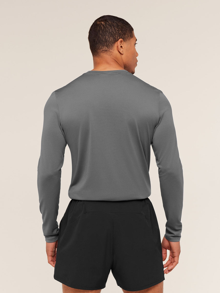 Gymshark Arrival Long Sleeve T-Shirt — Silhouette Grey — 2