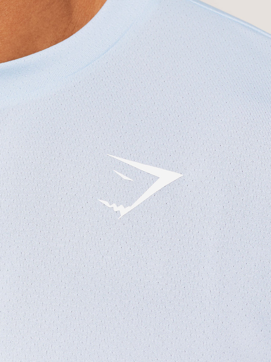 Gymshark Arrival Oversized Long Sleeve T-Shirt — Chilled Blue — 6