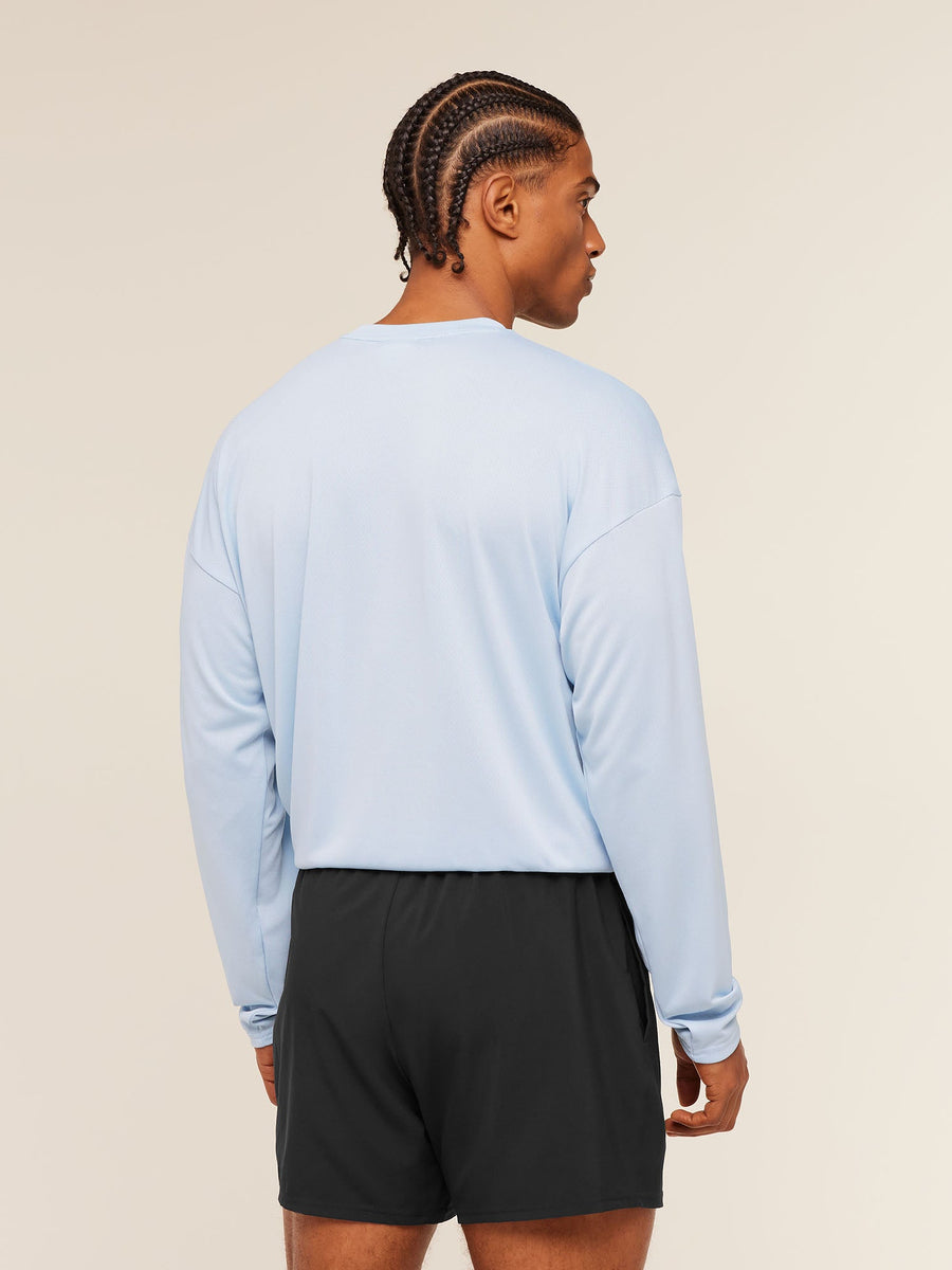 Gymshark Arrival Oversized Long Sleeve T-Shirt — Chilled Blue — 2