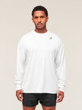 Gymshark Arrival Oversized Long Sleeve T-Shirt — White — 1