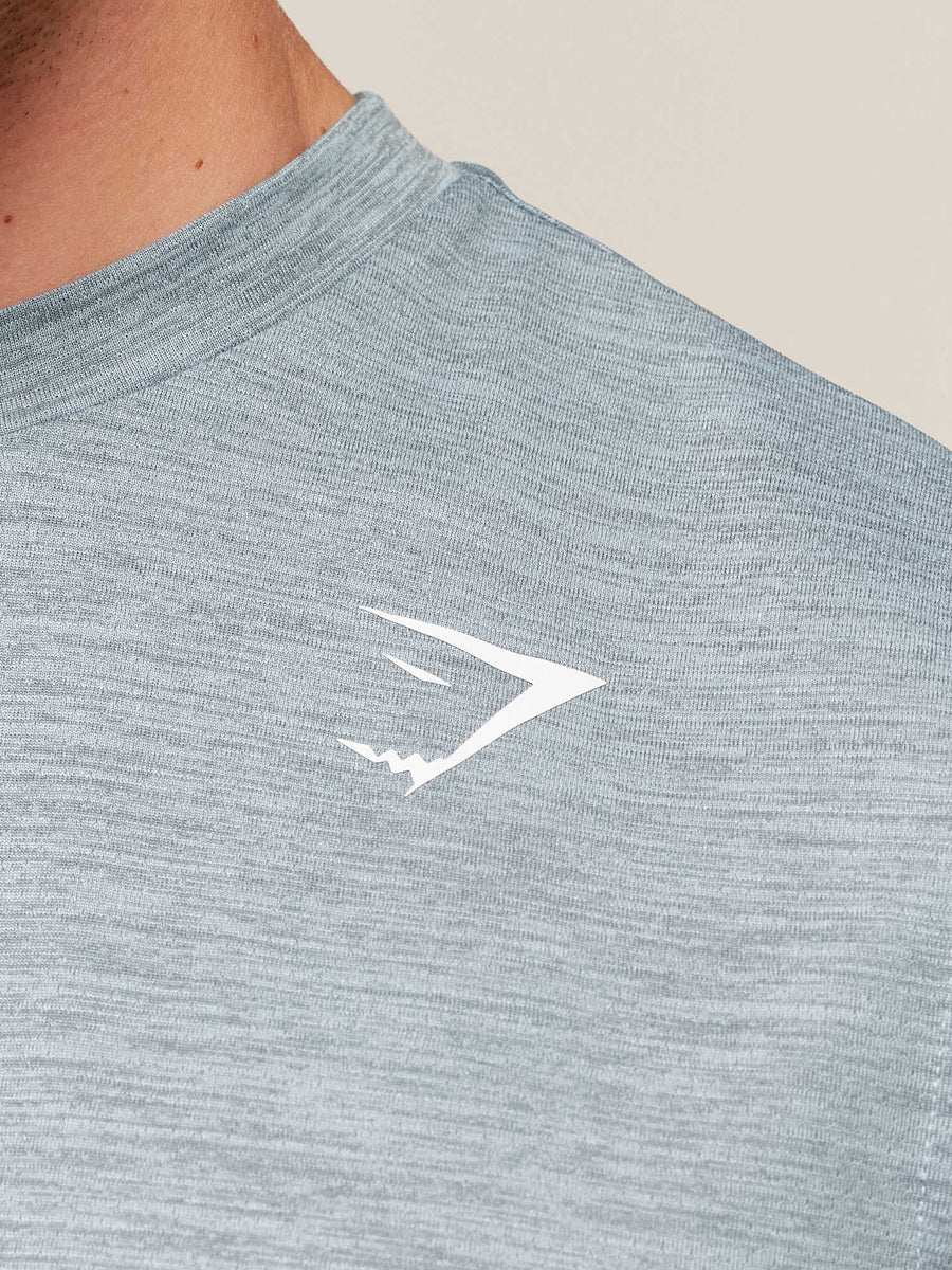 Gymshark Oversized Performance Tank — Smoke Blue/Denim Grey — 6