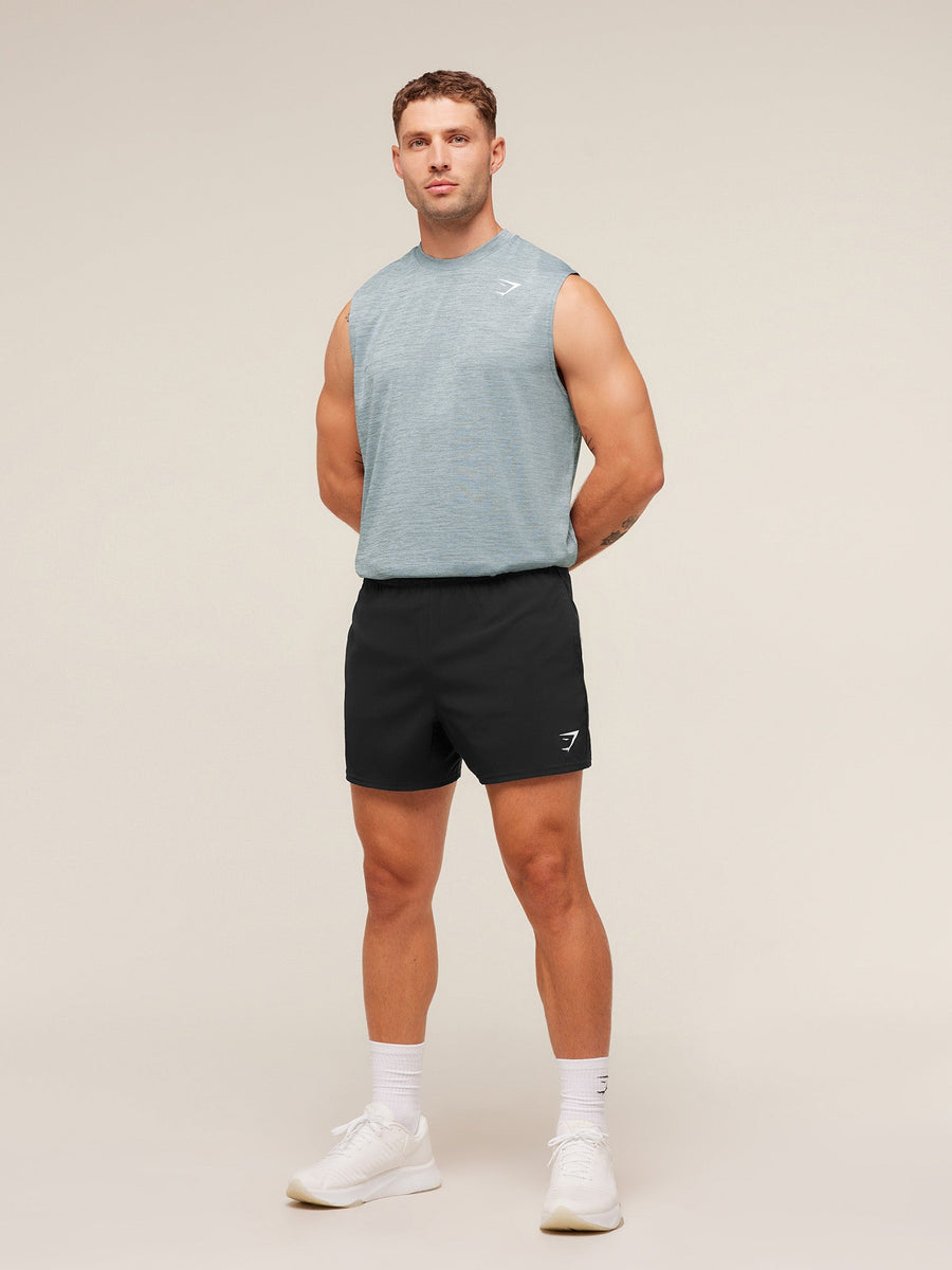 Gymshark Oversized Performance Tank — Smoke Blue/Denim Grey — 4