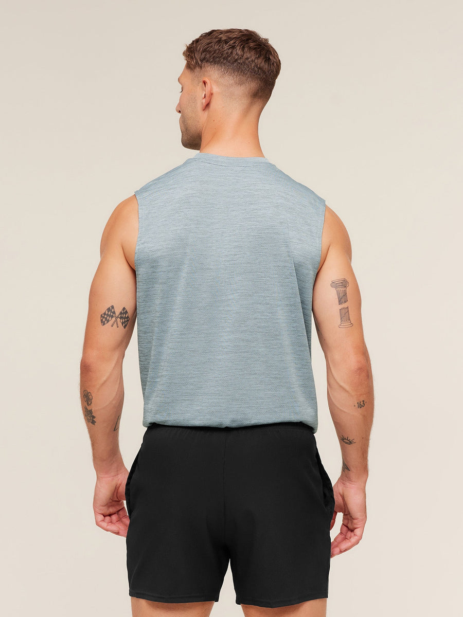 Gymshark Oversized Performance Tank — Smoke Blue/Denim Grey — 2