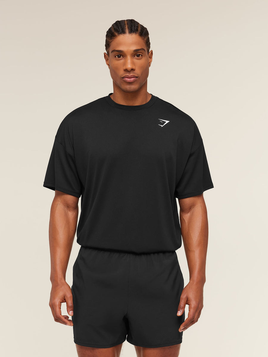 Gymshark Arrival Oversized T-Shirt — Black — 1