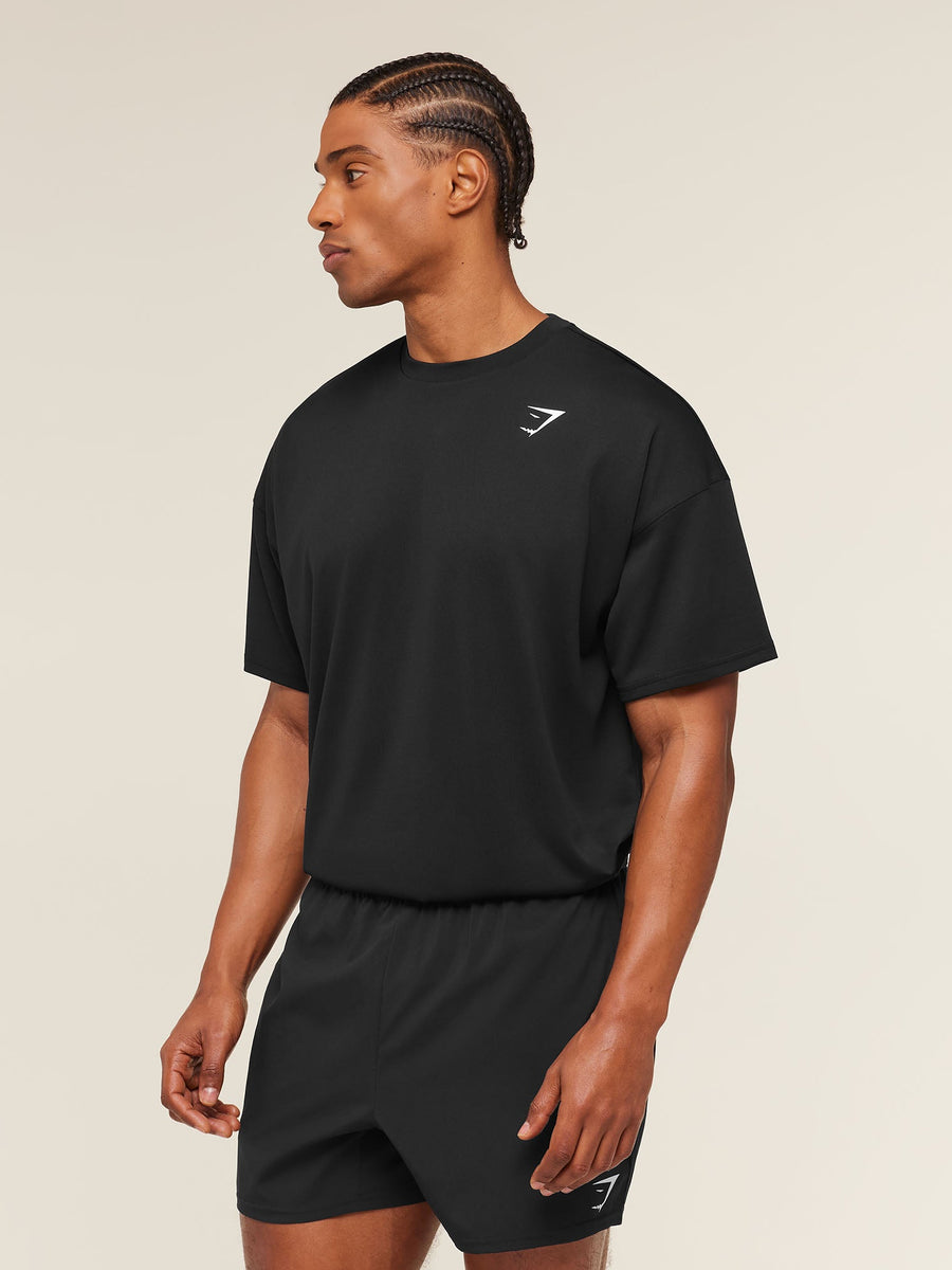 Gymshark Arrival Oversized T-Shirt — Black — 2