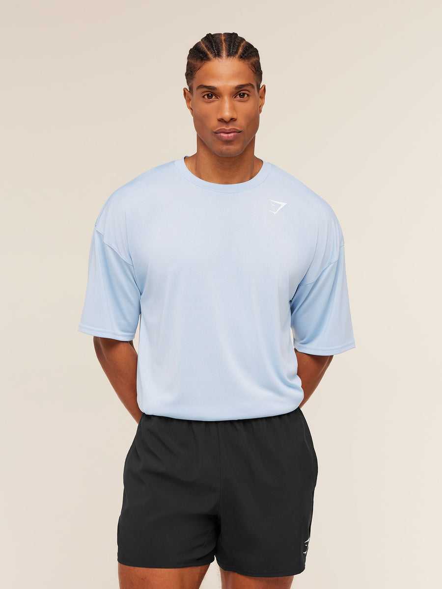 Gymshark Arrival Oversized T-Shirt — Chilled Blue — 1
