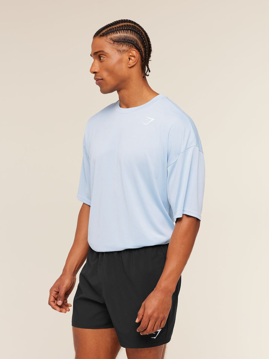 Gymshark Arrival Oversized T-Shirt — Chilled Blue — 3