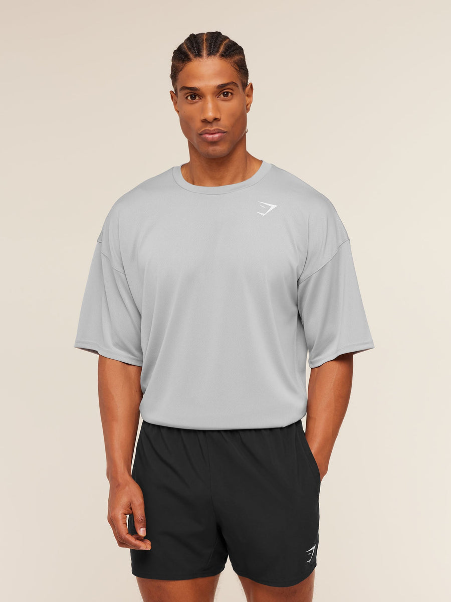 Gymshark Arrival Oversized T-Shirt — Stratus Grey — 1