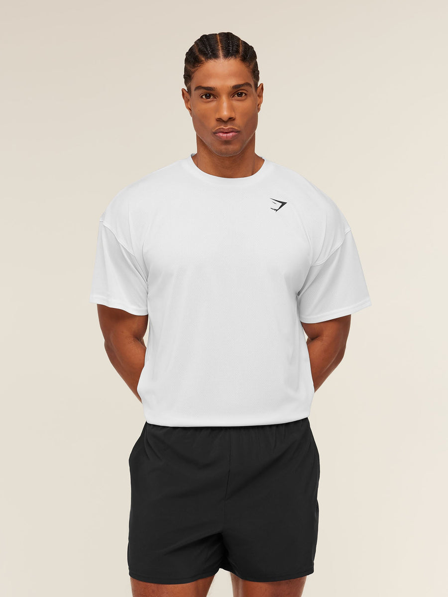 Gymshark Arrival Oversized T-Shirt — White — 1