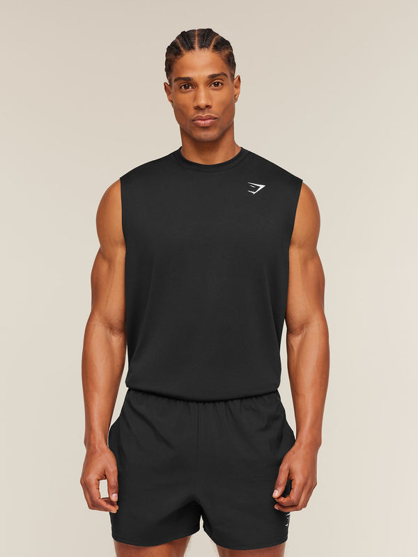 Gymshark Oversized Performance Tank — Black