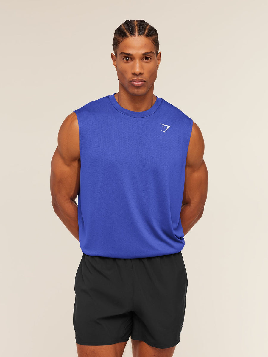 Gymshark Arrival Oversized Tank — Force Blue — 1