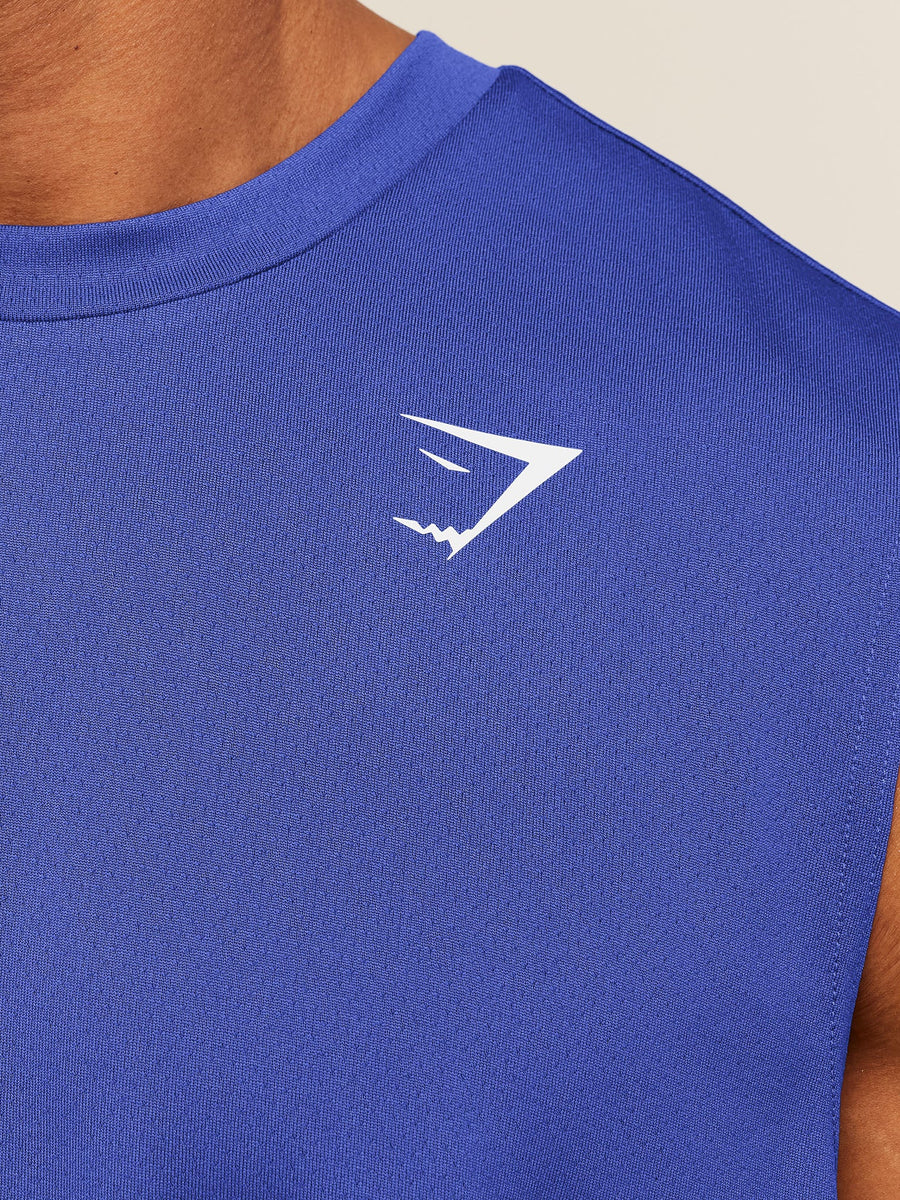 Gymshark Arrival Oversized Tank — Force Blue — 6