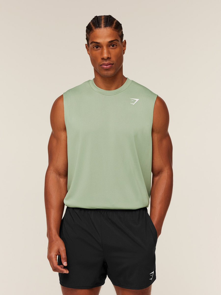 Gymshark Arrival Oversized Tank — GS Haze Green — 1