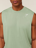 Gymshark Arrival Oversized Tank — GS Haze Green — 5