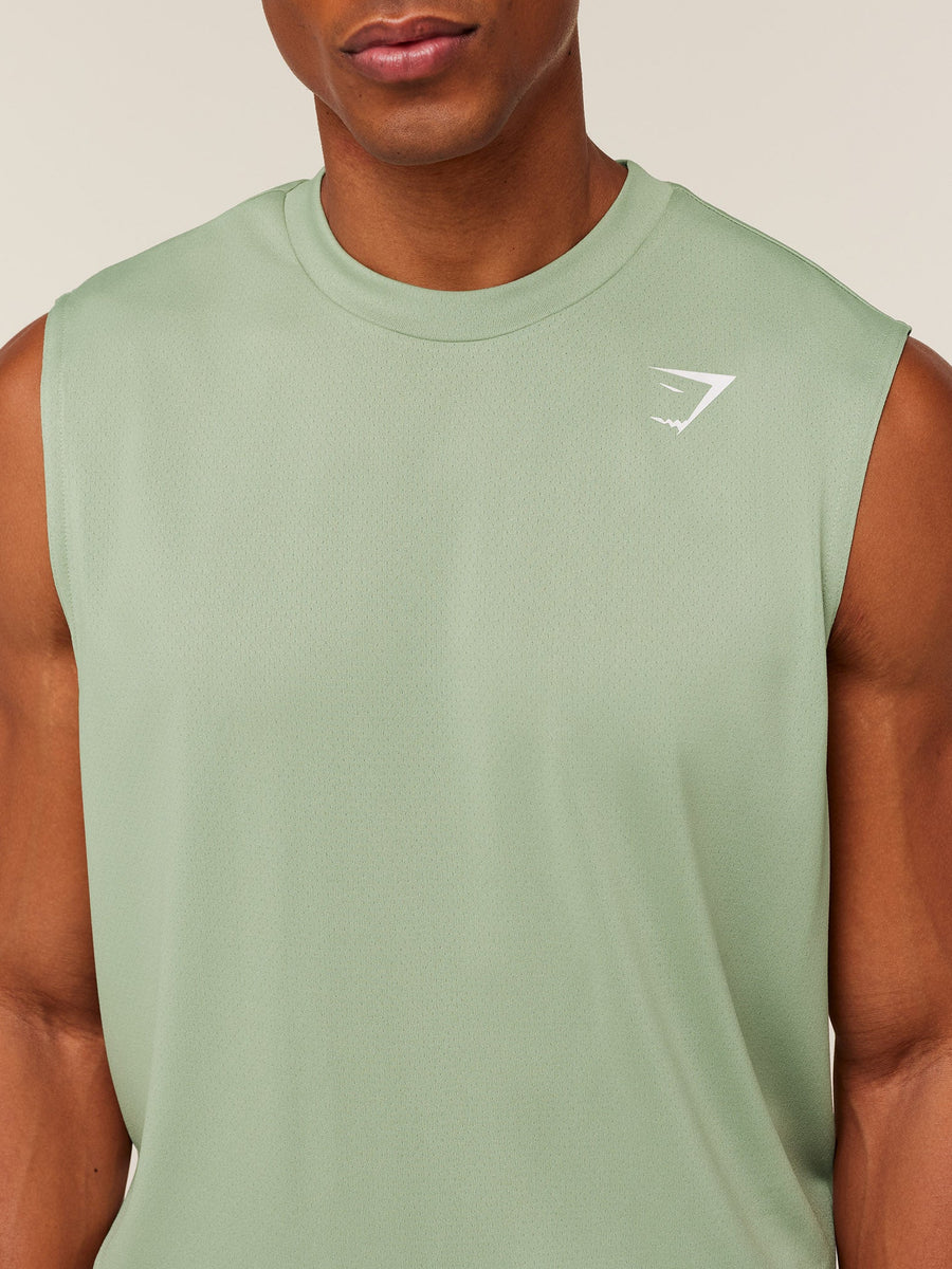 Gymshark Arrival Oversized Tank — GS Haze Green — 5