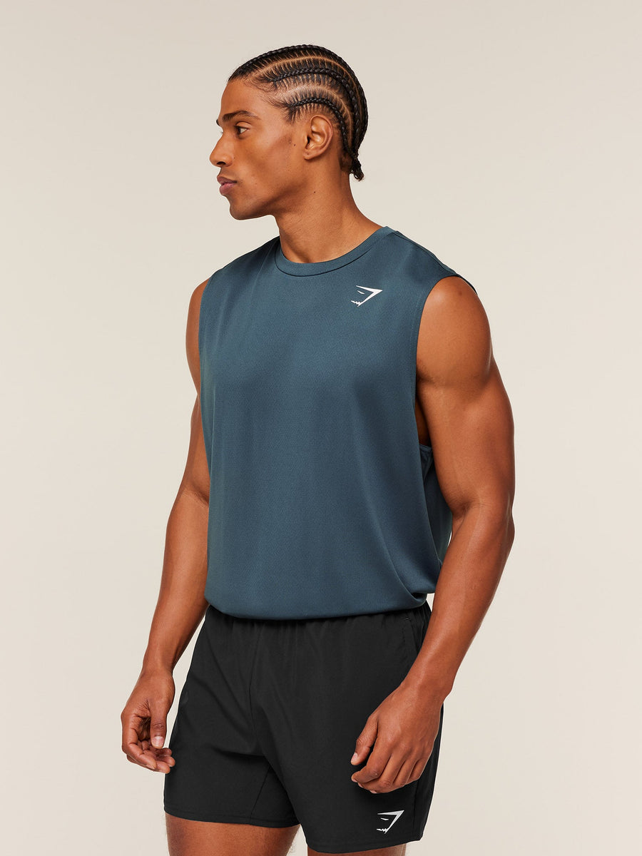 Gymshark Arrival Oversized Tank — GS Stealth Blue — 3