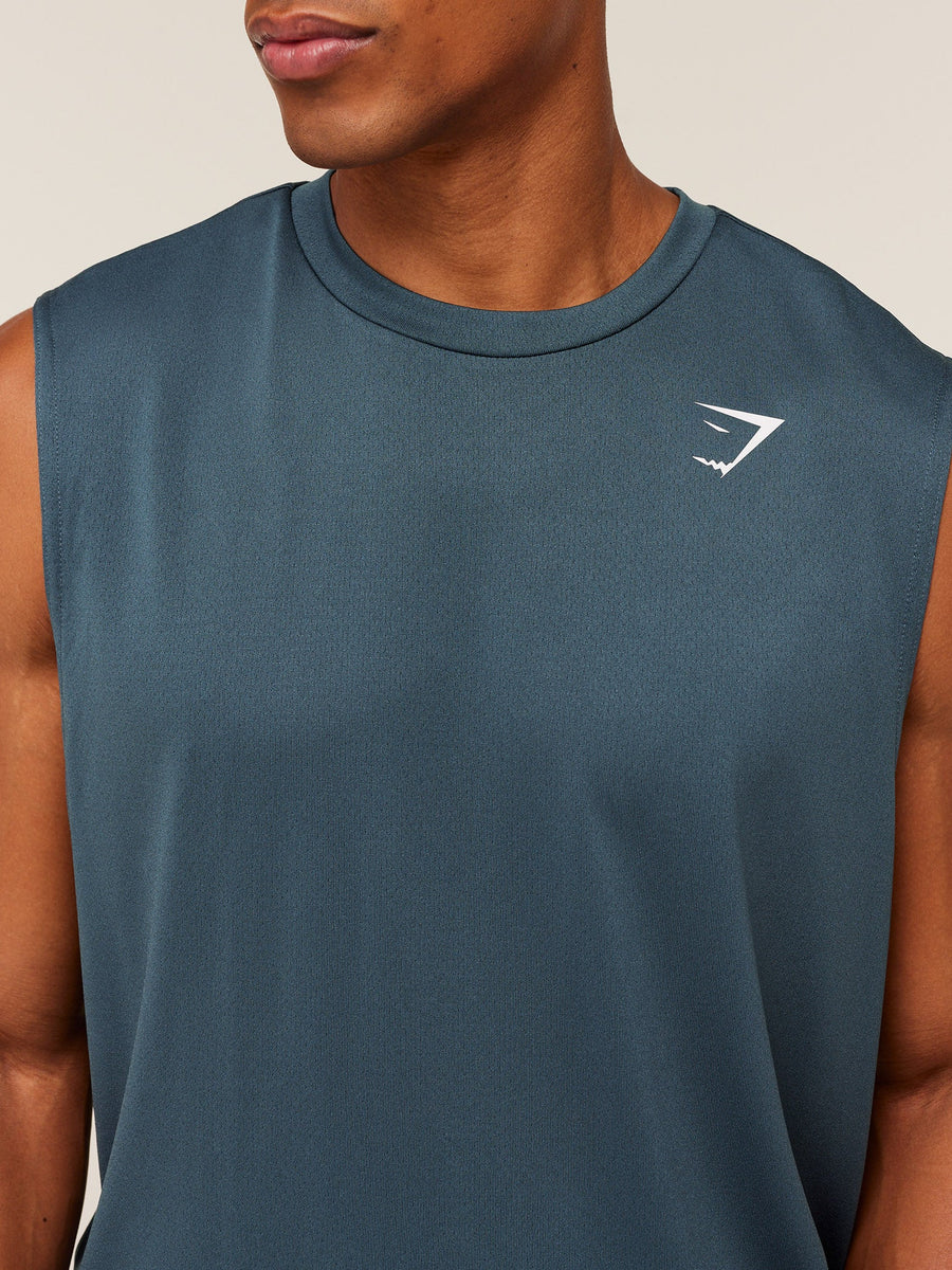 Gymshark Arrival Oversized Tank — GS Stealth Blue — 5