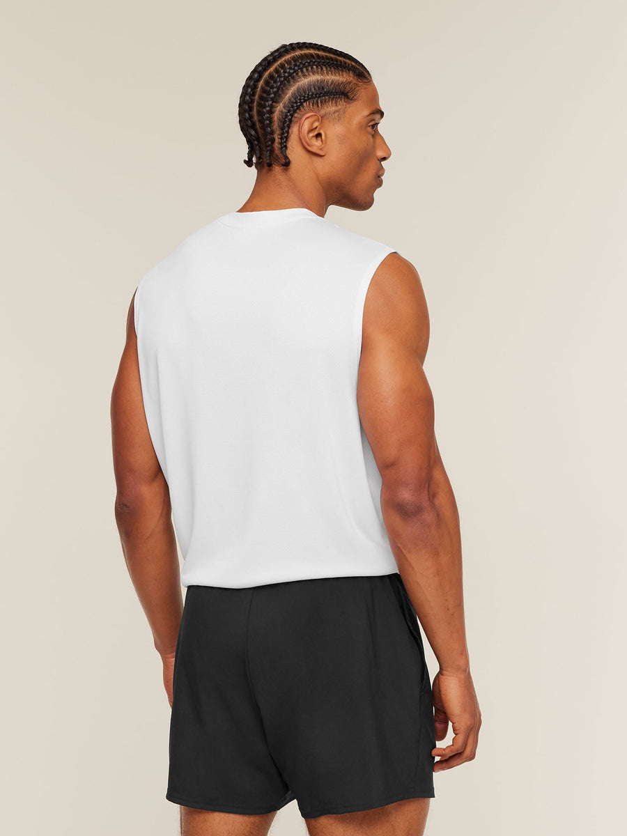 Gymshark Oversized Performance Tank — White — 2