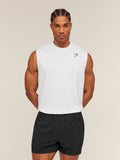 Gymshark Oversized Performance Tank — White — 1