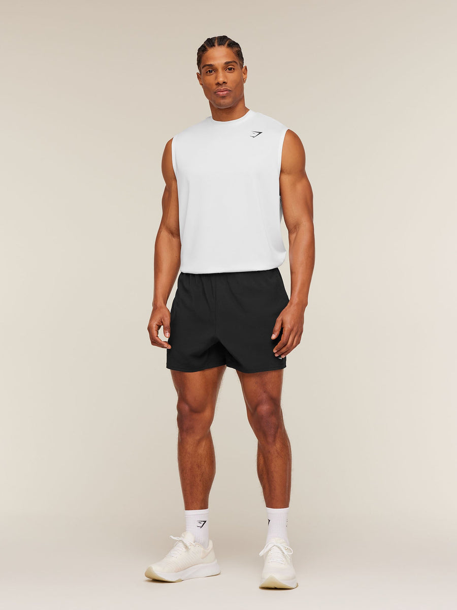 Gymshark Oversized Performance Tank — White — 4