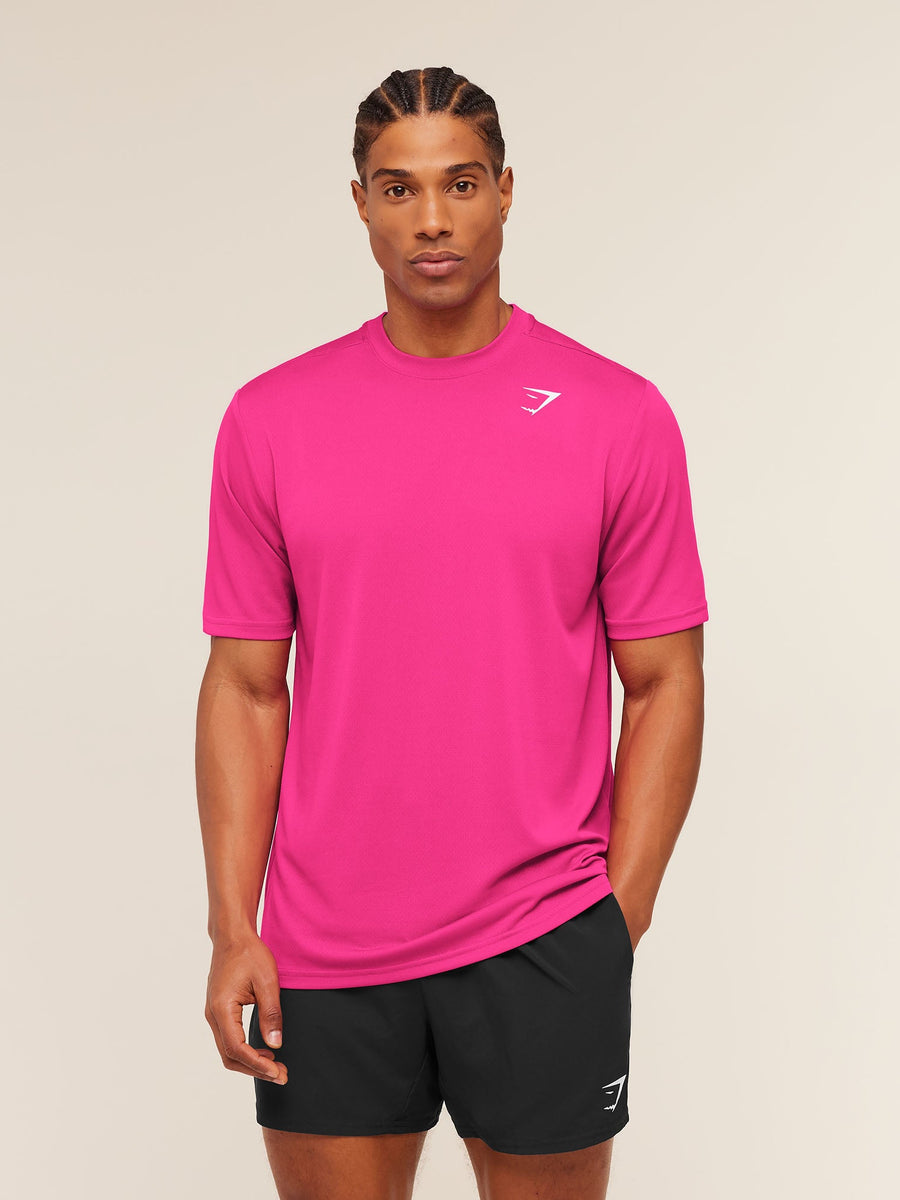 Gymshark Arrival T-Shirt — Super-Set Pink — 1