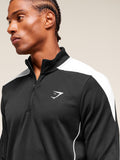 Gymshark Arrival Block 1/4 Zip — Black — 5
