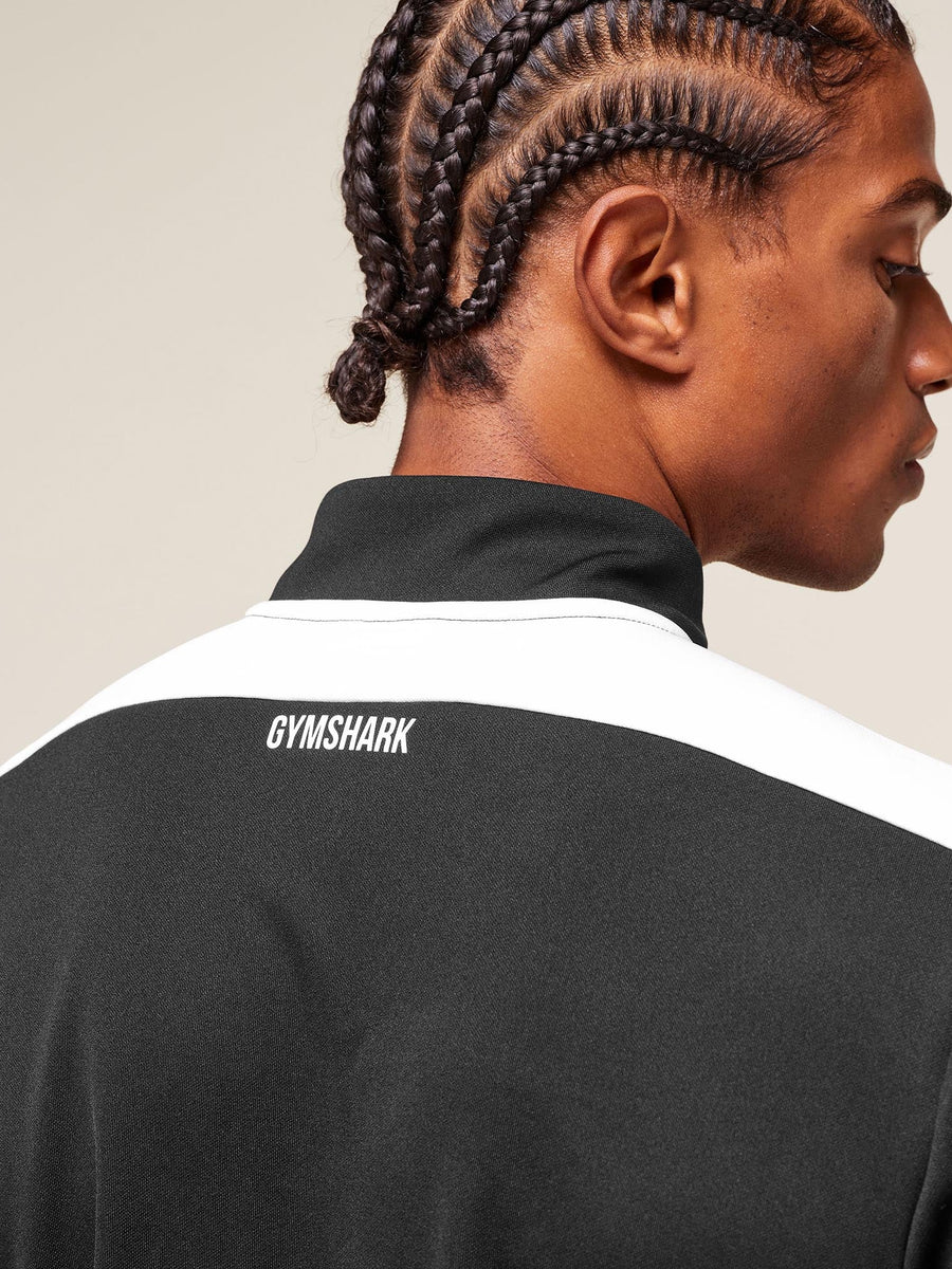 Gymshark Arrival Block 1/4 Zip — Black — 6