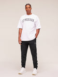 Gymshark Arrival Woven Block Joggers — Black — 8