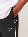 Gymshark Arrival Woven Block Joggers — Black — 4
