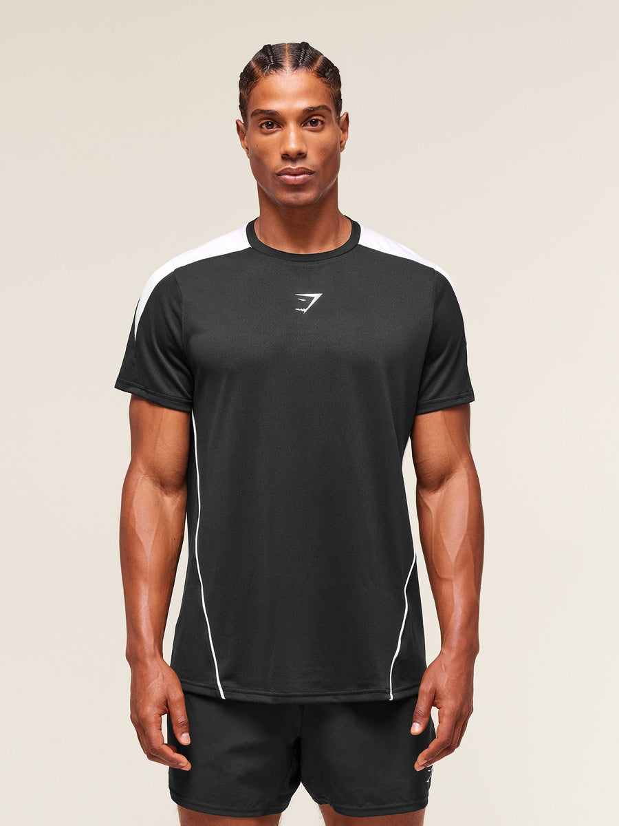 Gymshark Arrival Block T-Shirt — Black — 1