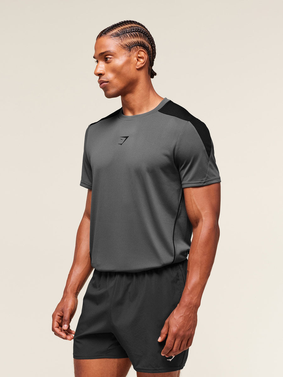 Gymshark Arrival Block T-Shirt — Dark Grey — 3