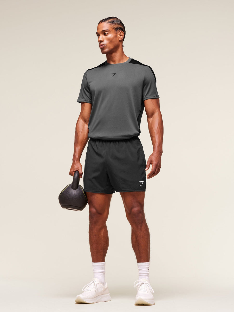 Gymshark Arrival Block T-Shirt — Dark Grey — 4