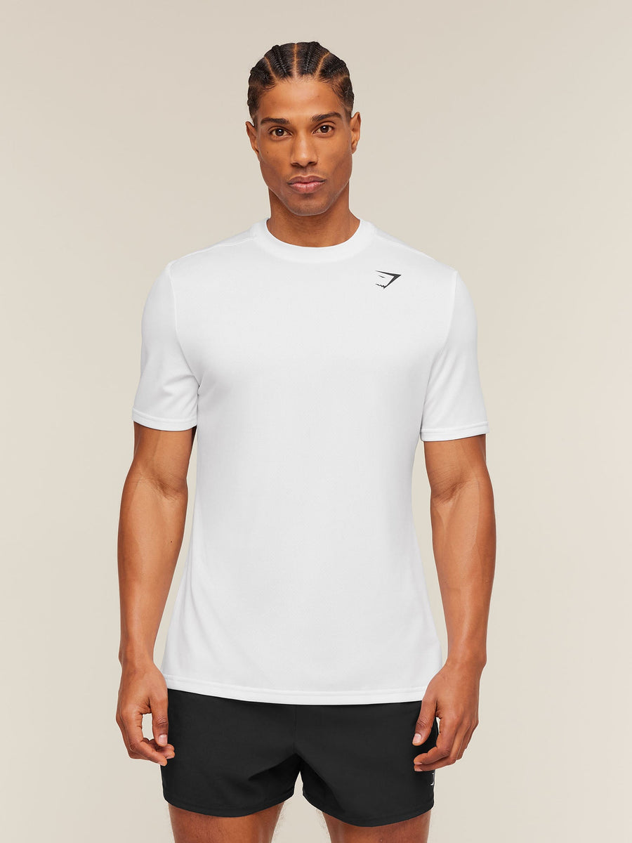 Gymshark Arrival T-Shirt — White — 5