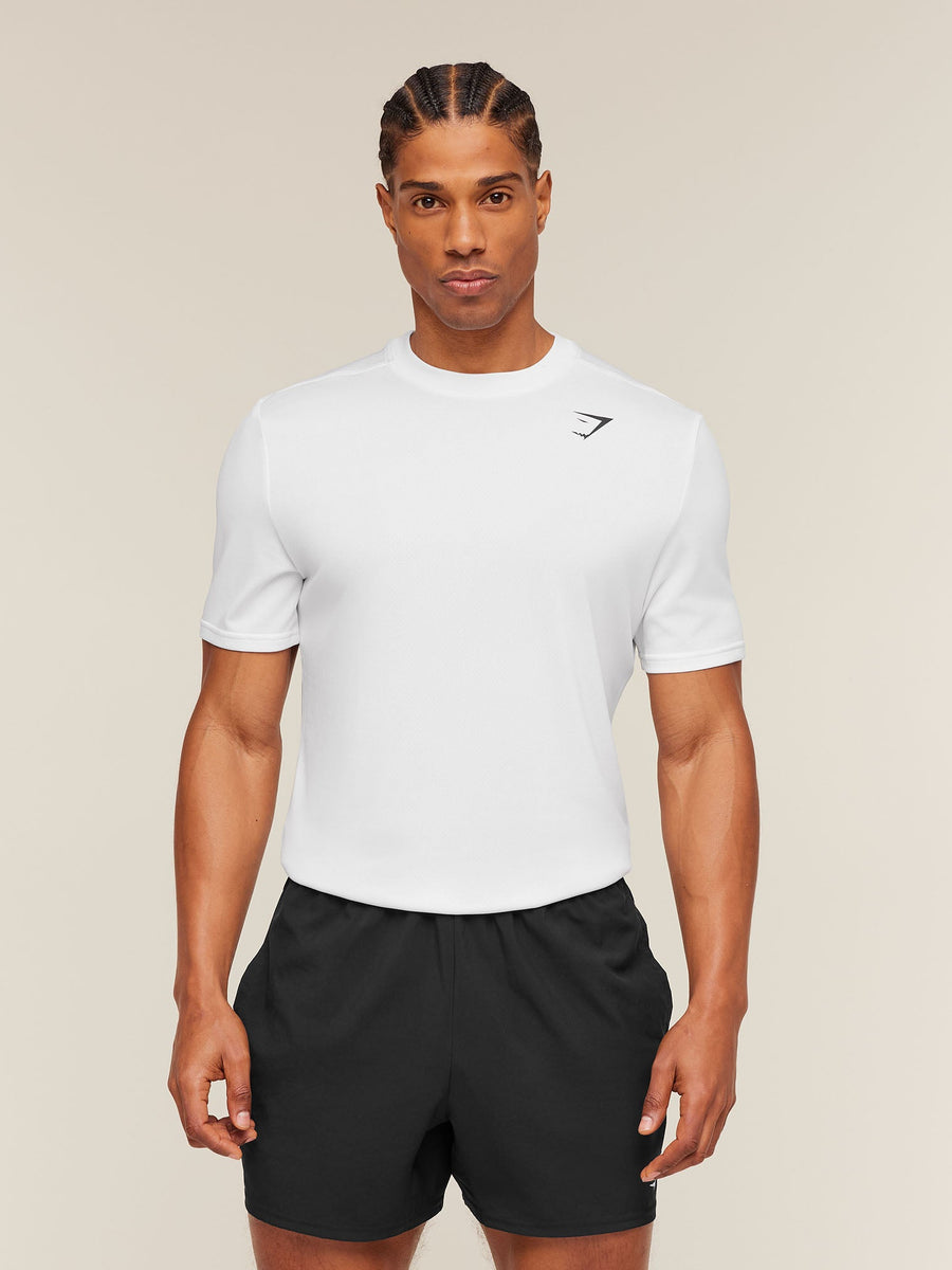 Gymshark Arrival T-Shirt — White — 1