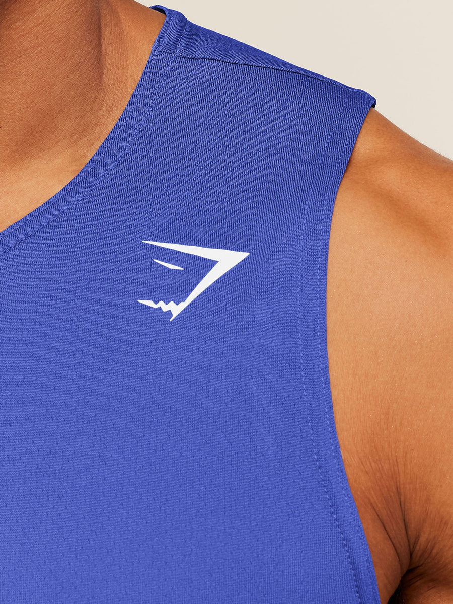 Gymshark Arrival Tank — Force Blue — 6