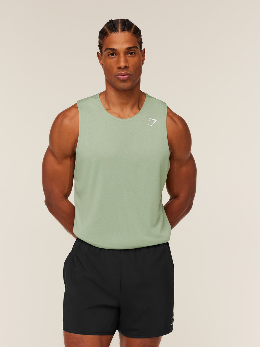 Gymshark Arrival Tank — GS Haze Green — 1