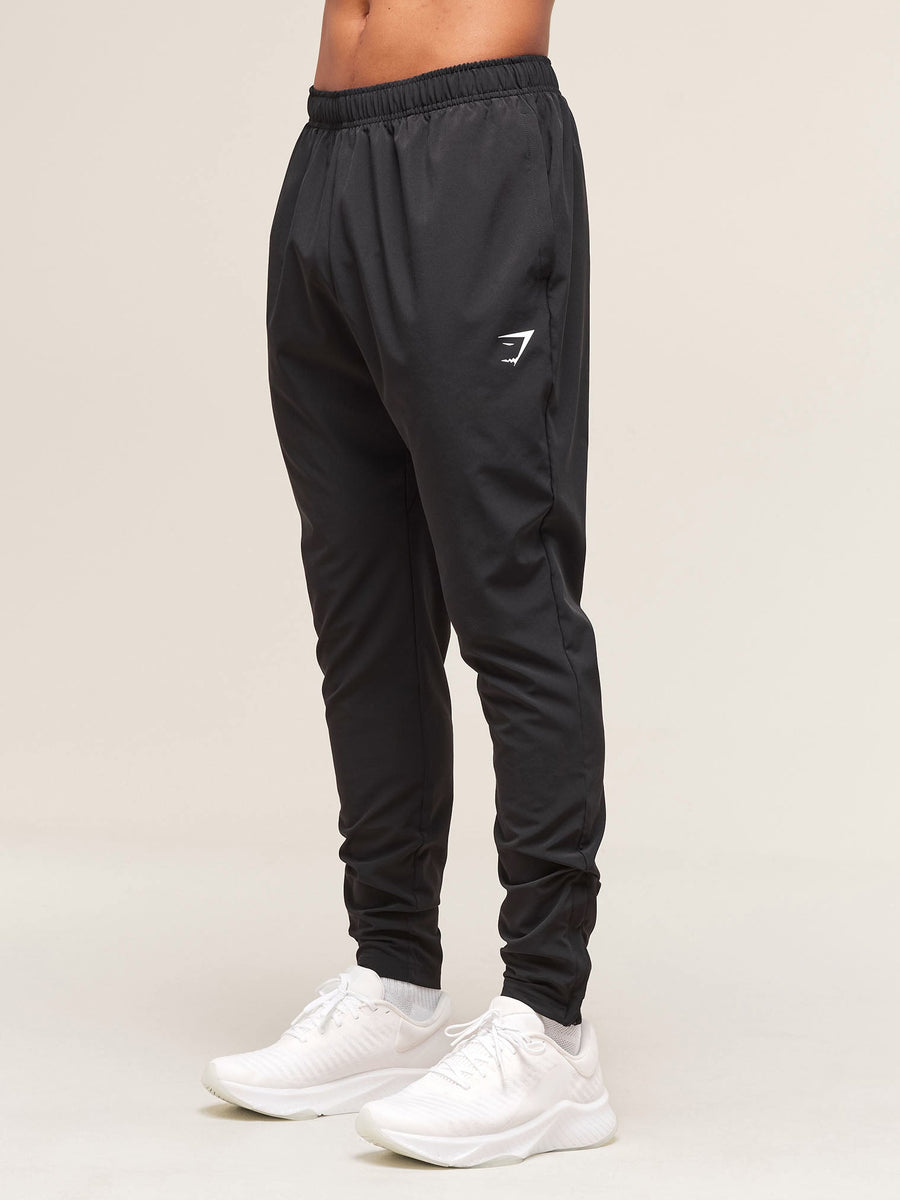 Gymshark Arrival Woven Tall Joggers — Black — 2