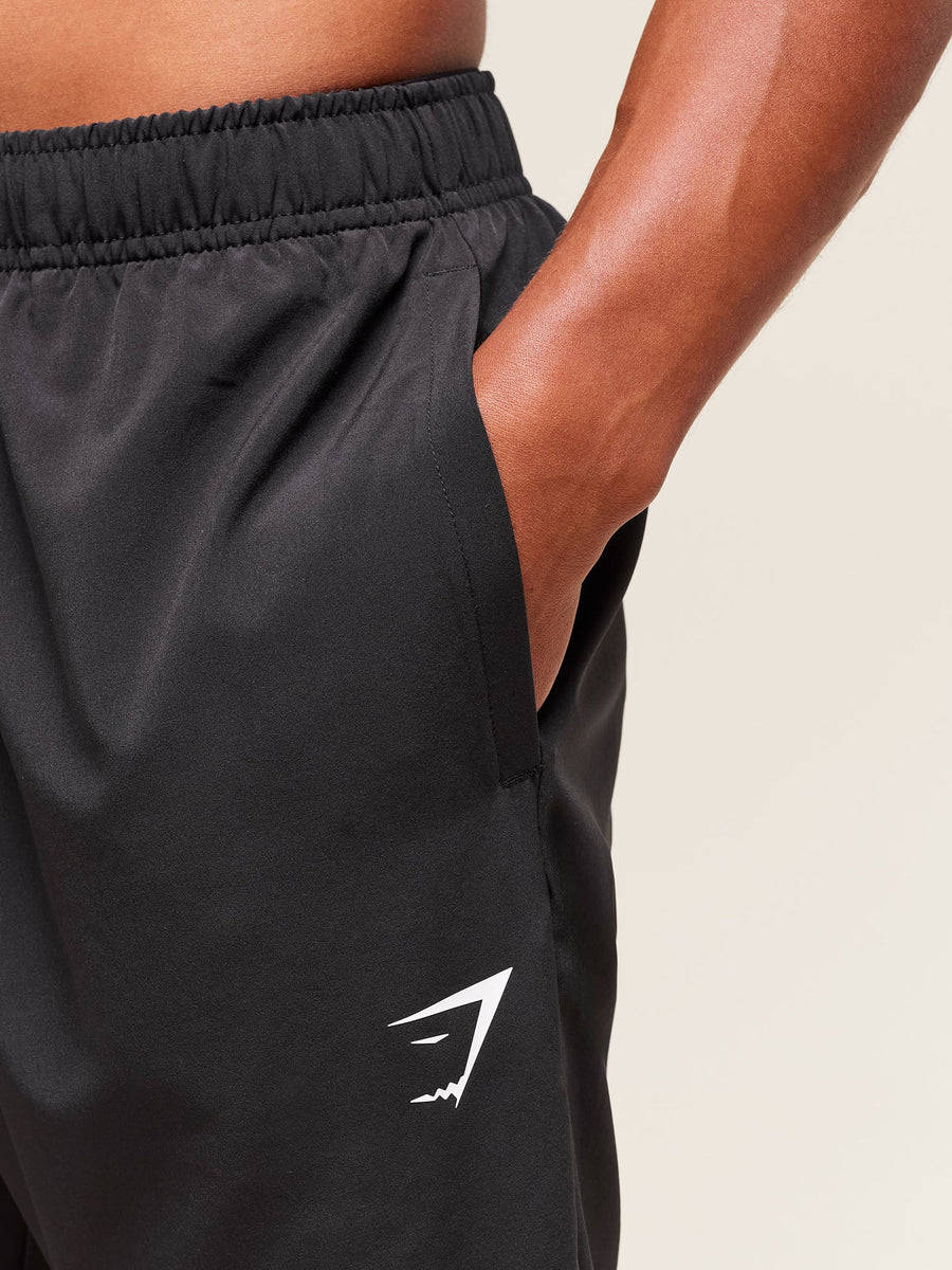 Gymshark Arrival Woven Tall Joggers — Black — 6