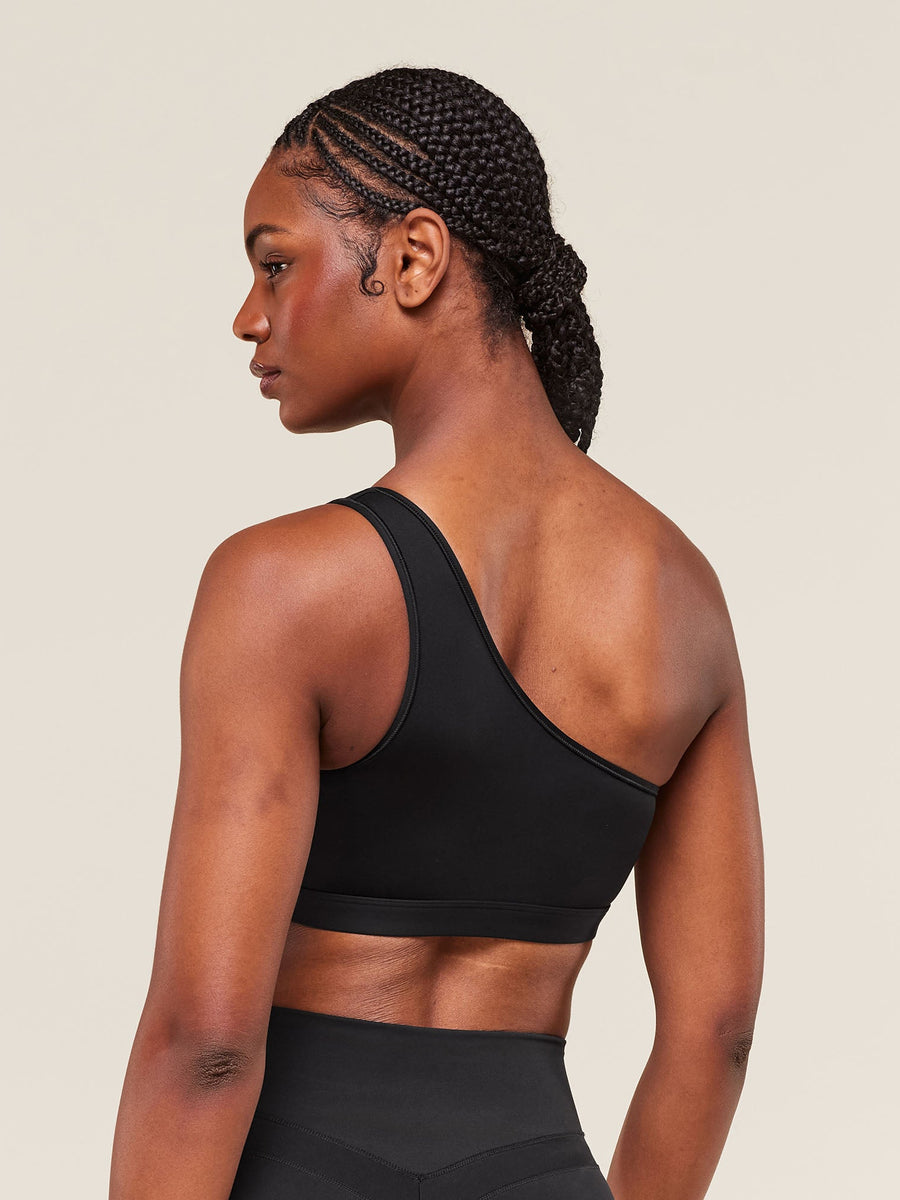 Gymshark Asymmetric Sports Bra — Black — 2