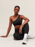 Gymshark Asymmetric Sports Bra — Black — 5