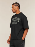 Gymshark Ath-State Graphic T-Shirt — Black — 3