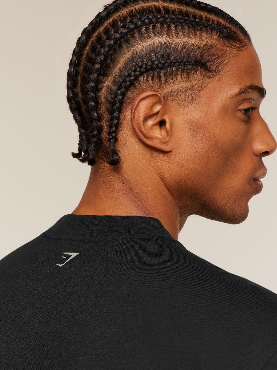 Gymshark Ath-State Graphic T-Shirt — Black — 6