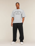Gymshark Ath-State Graphic T-Shirt — Light Grey Core Marl — 4
