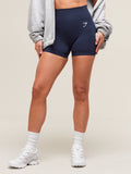 Gymshark Vital Seamless Shorts — Heavy Blue Marl — 1